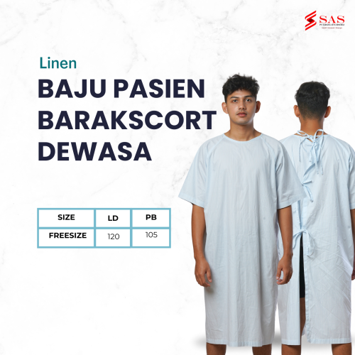 Baju Pasien Barakscort Dewasa