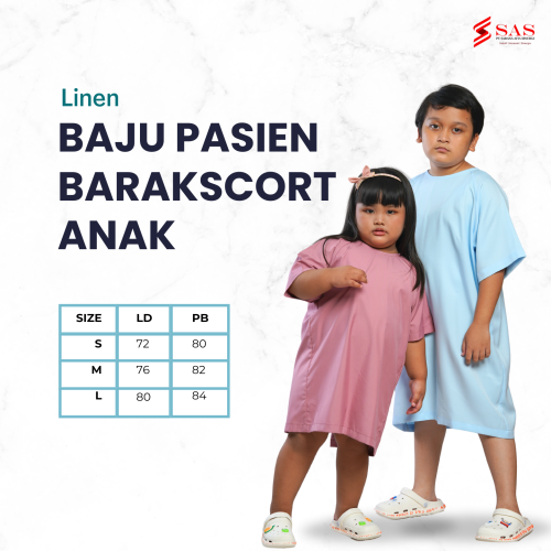Baju Pasien Barakscort Anak