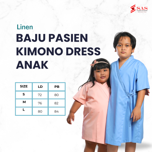 Baju Pasien Kimono Dress Anak