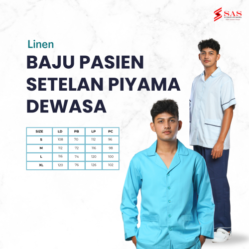 Baju Pasien Setelan Piyama Dewasa