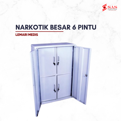 Lemari Narkotik 6 Pintu Besi